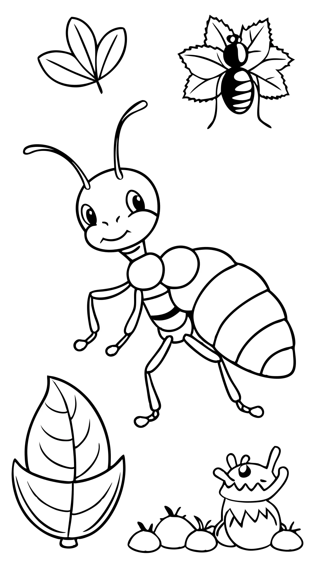 ant coloring pages